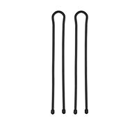 Nite Ize GT24-01-2R3 Original Gear, cravatta in gomma riutilizzabile, 24 pollici, confezione da 2, colore nero, Made in USA, confezione da 2