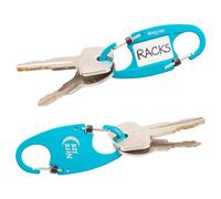 Nite Ize IdentiKey SlideLock - Doppio moschettone, identificatore chiave e portachiavi, blu e nero, confezione da 2, assortiti, Taglia unica, Moderno