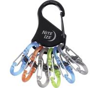 NITE Ize KLKP-01-R3 Moschettone portachiavi Nero, Turchese, Arancione, Grigio,