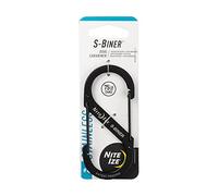 Nite IZE, Moschettone a S, Nero (Schwarz - Schwarz)