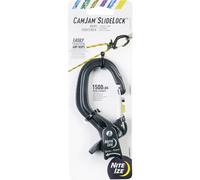 Nite Ize CamJam SlideLock - Stringicorda, con chiusura a strappo e leva a sgancio rapido, carico di lavoro di 226,8 kg e resistenza alla rottura di 680,4 kg, adatto per corde di dimensioni 3-6 mm, L