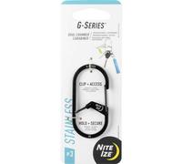 NITE Ize NI-GS3-01-R6 Moschettone portachiavi Nero 1 pz.