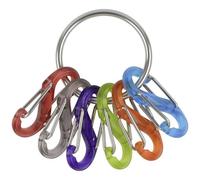 NITE Ize NI-KRG2-11-R3 Anello portachiavi S-Biner Rosso, Nero, Viola, Verde, A