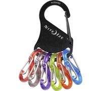 NITE Ize NI-KRK2-01-R6 Moschettone portachiavi Nero, Colorato 1 pz.