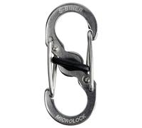 Nite-ize Gancio doppio S S-Biner microlock, Argento, Confezione da 2 pezzi)