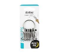 Nite Ize, Portachiavi in Acciaio, Argento (Silber/Silber)