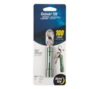 Nite Ize R100F-08-R7 Radiant 100 Keychain EDC Torcia Elettrica, Oliva