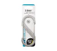 Nite Ize SB5-03-11 Moschettone antifurto a S in Acciaio, Grigio (-Stainless)