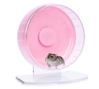Niteangel Ruota Super Silenziosa per Criceti: Ruota da Corsa Con Supporto Regolabile per Gerbilli, Topi o Altri Piccoli Animali (S, Rosa)
