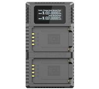 Nitecore Caricatore USB con display LCD FX2PRO per Fujifilm NP-T125