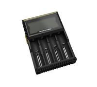 Nitecore D4 DigiCharger Caricabatterie Digitale Universale per 4 Batterie, 750 mAh