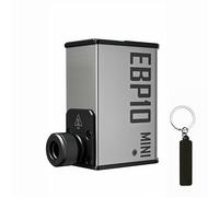 NITECORE EBP10 Mini pompa elettrica portatile per bicicletta Gonfiatore pneumatico Compressore d'aria Max 120 PSI con manometro con valvola Presta e Schrader, Grigio