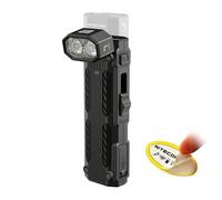 Nitecore EDC09 Torcia elettrica EDC, 1600 lumen, testa girevole a 102°, 3 temperature di colore, ricaricabile tramite USB-C, coda magnetica, corpo in acciaio inox, impermeabile