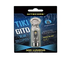 Nitecore Misto Tikigitdb Torcia elettrica fosforescente, Blu, Lg: 55 mm - Dia-Testa 14,7 mm EU