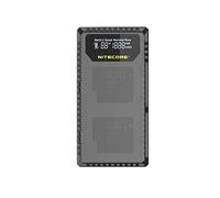 NITECORE nitupg5 caricabatterie doppio con schermo LCD per GoPro Hero 5 Nero