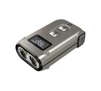 Nitecore TINI 2 Titanium, torcia piccola, torce LED ricaricabili USB-C, 500 lumen in 5 livelli, fino a 600 ore di autonomia