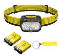 Nitecore UT27 MCT Pro High CRI tre temperature di colore leggero Trail Running faro con 2 batterie HLB1500, etichetta (nero)
