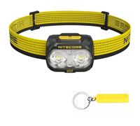 Nitecore UT27 MCT Pro Lampada frontale leggera con alta CRI tre temperature di colore con 2 batterie HLB1500, etichetta (nero)