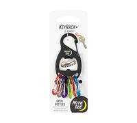 NiteIze KeyRack+ S-Biner® - Nero, Nero, taglia unica, moderno