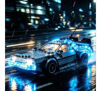 Nitemode Kit luci compatibile con Lego Speed Champions Time Machine da Back to The Future Car 77256 Set di costruzione, accessori di illuminazione di design di aggiornamento (non incluso set 77256)