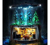 Nitemode Kit luci per LEGO 21369 Il set X-Files, Solo Luci | Telecomando portatile, zone luminose separate e modalità multiple per display fantascientifico a doppio livello e regali