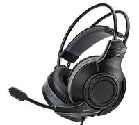 NITHO ATLAS Cuffie Gaming per PS4/PS5/Switch/Xbox One/Xbox Series XS/PC/Mobile, Cuffie Stereo con Microfono Pieghevole, Driver da 50 mm, Archetto Leggero - Nero, Adattatore per PC incluso