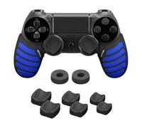NiTHO Gaming Kit per Controller Playstation 4, Include Impugnature Silicone Anti-Sudore, Anelli di Precisione, 3 Misure di Copri Levette Analogiche Concave, Migliora il Controllo del Gioco Per PS4