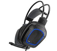 NITHO TITAN Cuffie da Gioco per PC/PS4/PS5, Cuffie Gaming con Microfono Omnidirezionale, 7.1 Suono Surround, Driver Audio 50 mm - Nero (Adattatore 7.1 incluso)