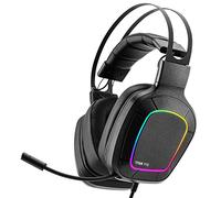 NITHO TITAN PRO Cuffie Gaming per PC/PS4/PS5, Cuffie da Gioco con Surround Sound 7.1, Driver da 50mm, Jack USB 3.5 mm, Microfono Cardioide - Nero
