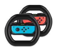 NiTHO Volante da Corsa Compatibile con Switch Joy-Con, Volant da Gioco con Indicatori LED e Ergonomica Pulsante L/R Farfalla, Accessori per i Telecomandi Joy-con Volante - Set da 2