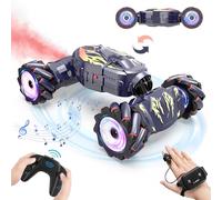 Nitigo Macchina Telecomandata per Bambini, Macchina Radiocomandata 4x4 Auto RC 2.4 GHz, Macchine Telecomandate Acrobatica Controllo Manuale Rotazione a 360°, Giochi Regalo Bambina Bambino 6-12 Anni