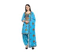 Nitimatta set completo salwar kameez per donne pronto da indossare taglia grande vestito indiano punjabi per donne Patiala abito da festa per donne, Blu e rosso., XX-Large