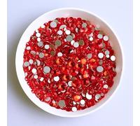 NITONAMI Mix Size Diamante Nero Parte Posteriore Piatta Strass per Il Viso Perline di Cristallo Autoadesive Pietre Preziose Sciolte Diamante Pittura Gioielli-Arancio, Mix, 1440 Pz