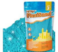 NiToy FlexiSand 0,9 kg di sabbia da gioco, non si asciuga mai - Divertente per bambini dai 3 anni in su, ricarica in bulk per giocattoli da scatola sensoriale, ideale per modellare, spremere e