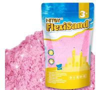 NiToy FlexiSand - Sabbia da gioco da 1 kg, non si asciuga mai, per bambini dai 3 anni in su, ricarica per giocattoli sensoriali, ideale per modellare, spremere e modellare (rosa)