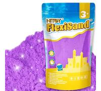 NiToy FlexiSand - Sabbia da gioco da 1 kg, non si asciuga mai, per bambini dai 3 anni in su, ricarica per giocattoli sensoriali, ideale per modellare, spremere e modellare (viola)