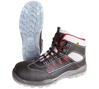 NITRAS 7301 Sport Step II Stivale da Lavoro - Stivali Antinfortunistici S3 per Uomo e Donna - Scarpe Resistenti all'Acqua e Antiscivolo - Nero/Rosso, Taglia: 47