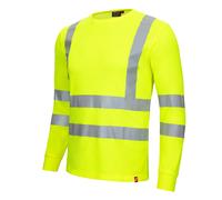 Nitras Camicia a maniche lunghe Motion Tex Viz -Warnschutz Cotone/poliestere XL giallo fluo