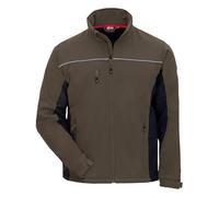 Nitras Giacca softshell da lavoro Motion Tex Light, marrone-nero, L