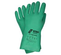 Nitras Guanto chimico Barriera verde Guanto in nitrile - EN 388, EN ISO 374 7 nessun colore