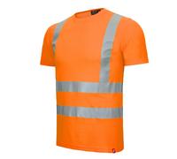 Nitras Maglietta Motion Tex Viz -Warnschutz Cotone/poliestere XL arancio fluo