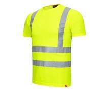Nitras Maglietta Motion Tex Viz -Warnschutz Cotone/poliestere XXXXL giallo fluo