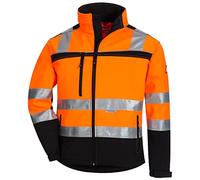 NITRAS Motion Tex Viz 7170 Giacca di avvertimento - Giacca Softshell in colore di avvertimento per il lavoro - Arancione neon - XXL
