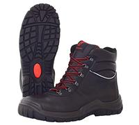 Nitras Stivali da Lavoro 7213 Power Step III - Scarpe Antinfortunistiche S3 per Uomo e Donna - Stivaletto Resistente all'Acqua in Acciaio - Nero, Taglia: 39