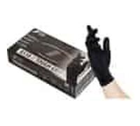 Nitras Tough Grip N Nero, 50 pezzi di nitrile con palmo antiscivolo, Guanti Monouso