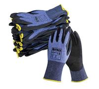 NITREX 241PC18 Guanti Protettivi da Lavoro, confezione da 10 Paia, Taglia 11 - Guanti Resistenti al Taglio Di Classe C con Rivestimento Del Palmo in PU