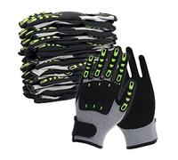 NITREX 340RFI Guanti di Protezione da Lavoro, Antinfortunistici, Palmo in Nitrile Sabbiato, Resistente al Taglio Livello C, Tecnologia Nitregrip, Taglia 9