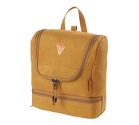 Borsa da viaggio elegante da viaggio con scomparto extra inferiore per la toilette da appendere, con molti scomparti per viaggi e campeggio, 25 x 24 x 11 cm, Amber Glow, Kit da viaggio