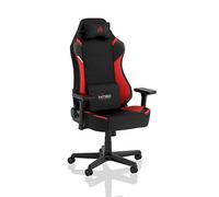 Nitro Concepts X1000 Sedia da Gaming - Sedia da Ufficio - Rivestimento in Tessuto - 135 kg - Nero/Rosso, X-Large