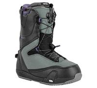 Nitro Donna Cave TLS '23 Step On all Mountain Freestyle Freeride Sistema di Allacciatura Rapida Snowboard Barca, Nero-Carbone, MP 28,0 // EU 42 2/3 // US 10,5